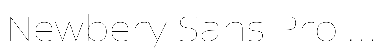 Newbery Sans Pro Xp Thin
